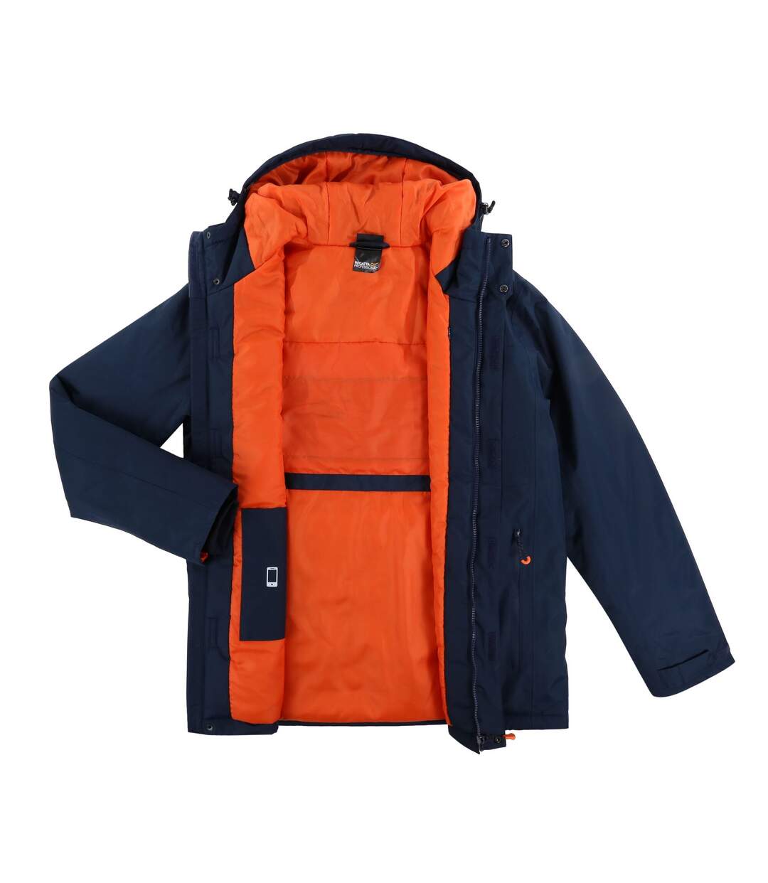 Veste imperméable thermogen homme bleu marine / orange vif Regatta