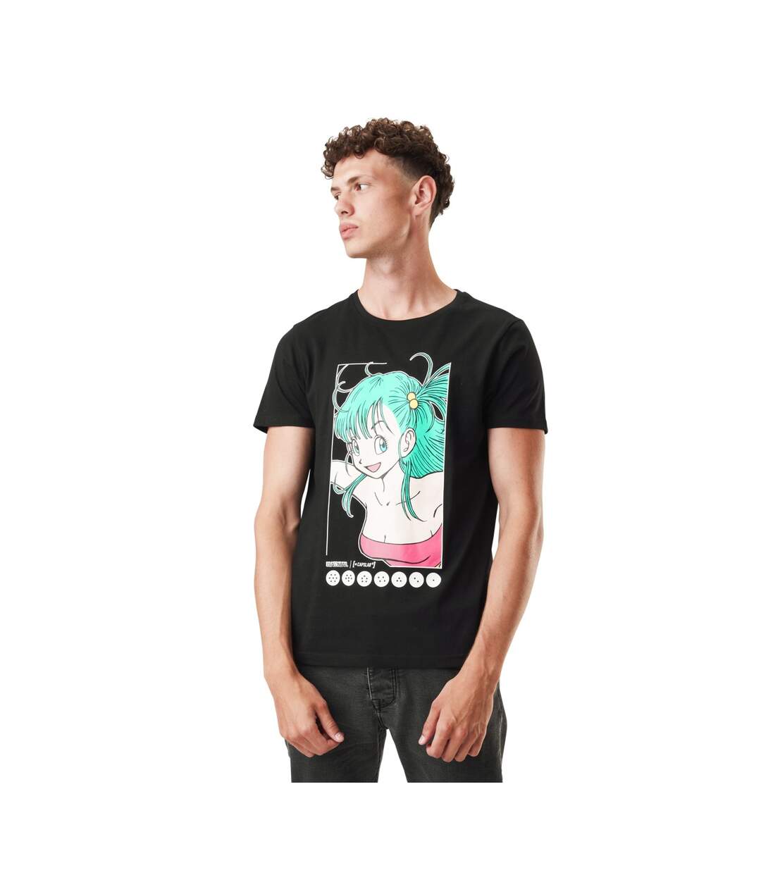 Tee Shirt Homme Dragon Ball, T Shirt Homme Bulma, Regular et Col Rond