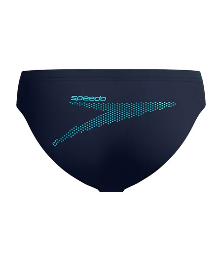 Mens Boom Solid Endurance+ Swim Briefs Navy Speedo
