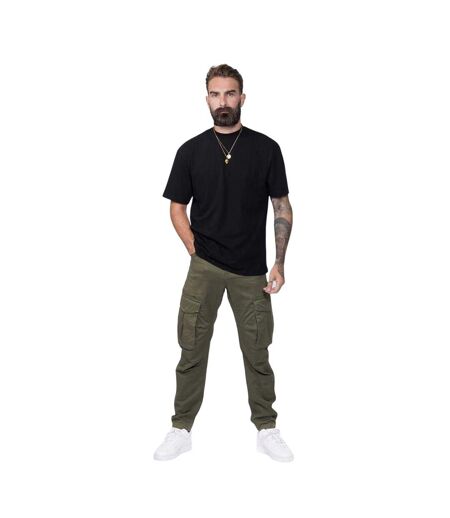 Pantalon À Poches Homme Vert Kaki Firetrap