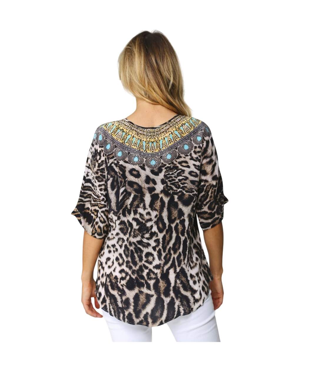Haut Siberia Fish Femme Beige Noir Inoa-4
