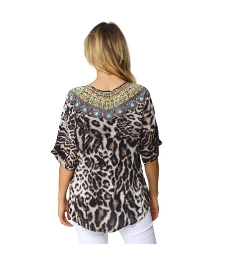 Haut Siberia Fish Femme Beige Noir Inoa