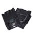 Fitness Mad Unisex Adult Leather Fingerless Gloves (Black) - UTRD1407