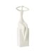 Statuette Femme Assise Moderne 38cm Blanc-1
