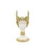 Statuette Buste Femme Athena 38cm Blanc & Or-1