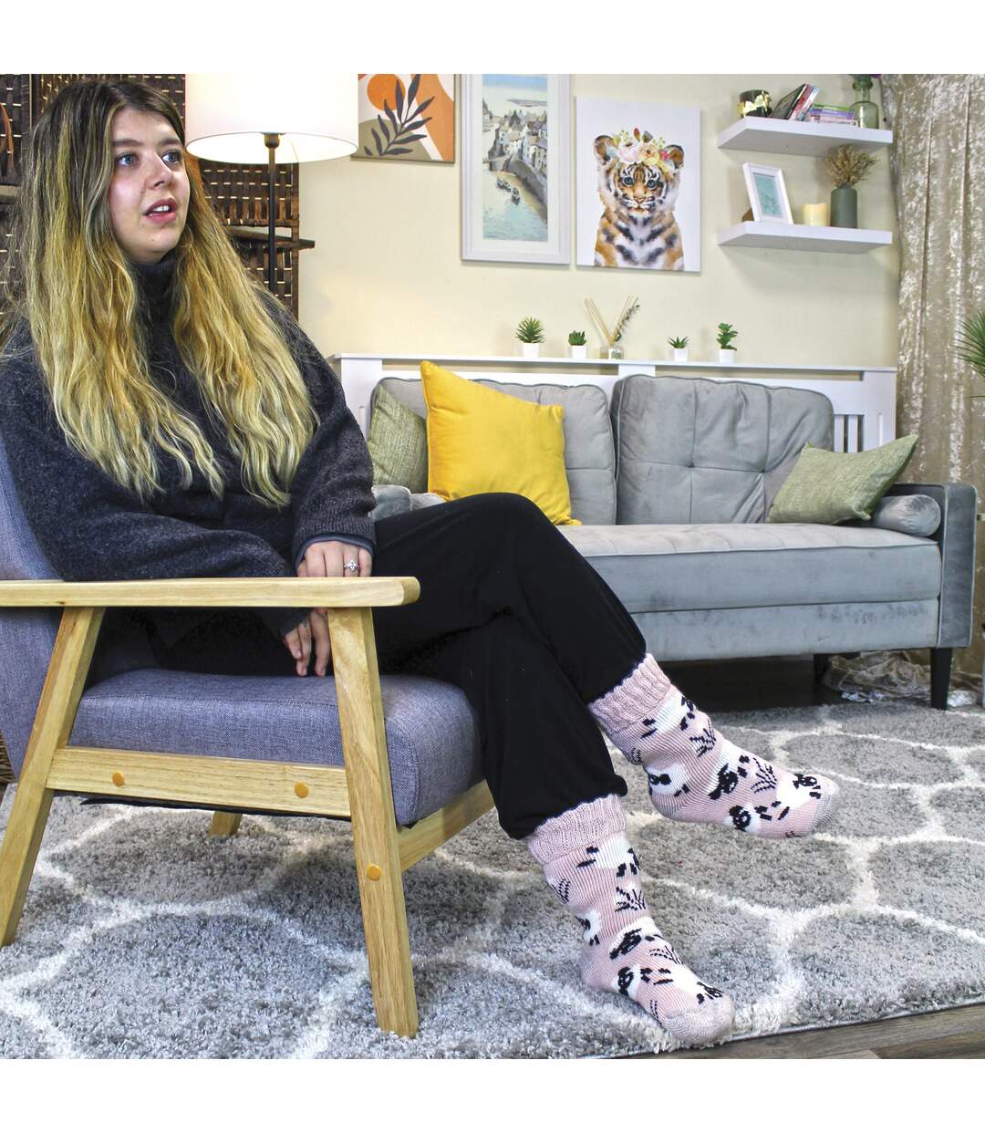 Sock Snob - 4 paires de chaussettes épaisses et chaudes pour femme pour l'hiver-5