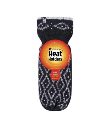 Ladies Knitted Fleece Lined Winter Warm Thermal Mittens