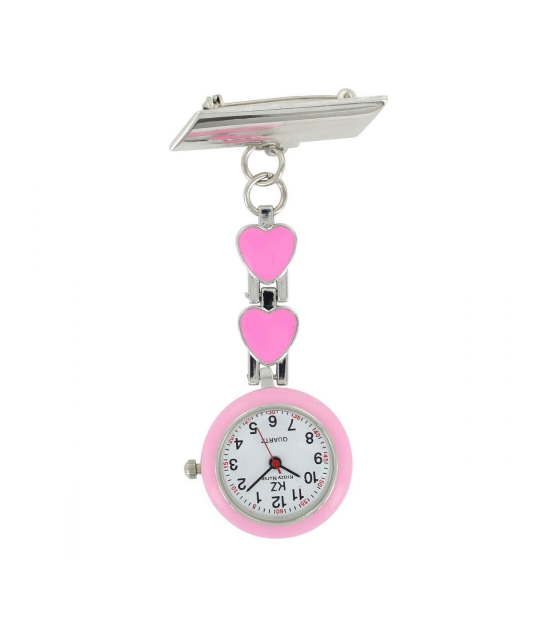 Jolie Montre Infirmière Coeur Métal Rose KRAZY-1