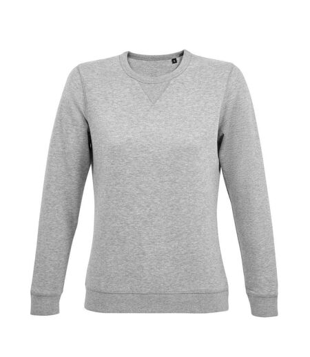 SOLS Womens/Ladies Sully Marl Sweatshirt (Gray)