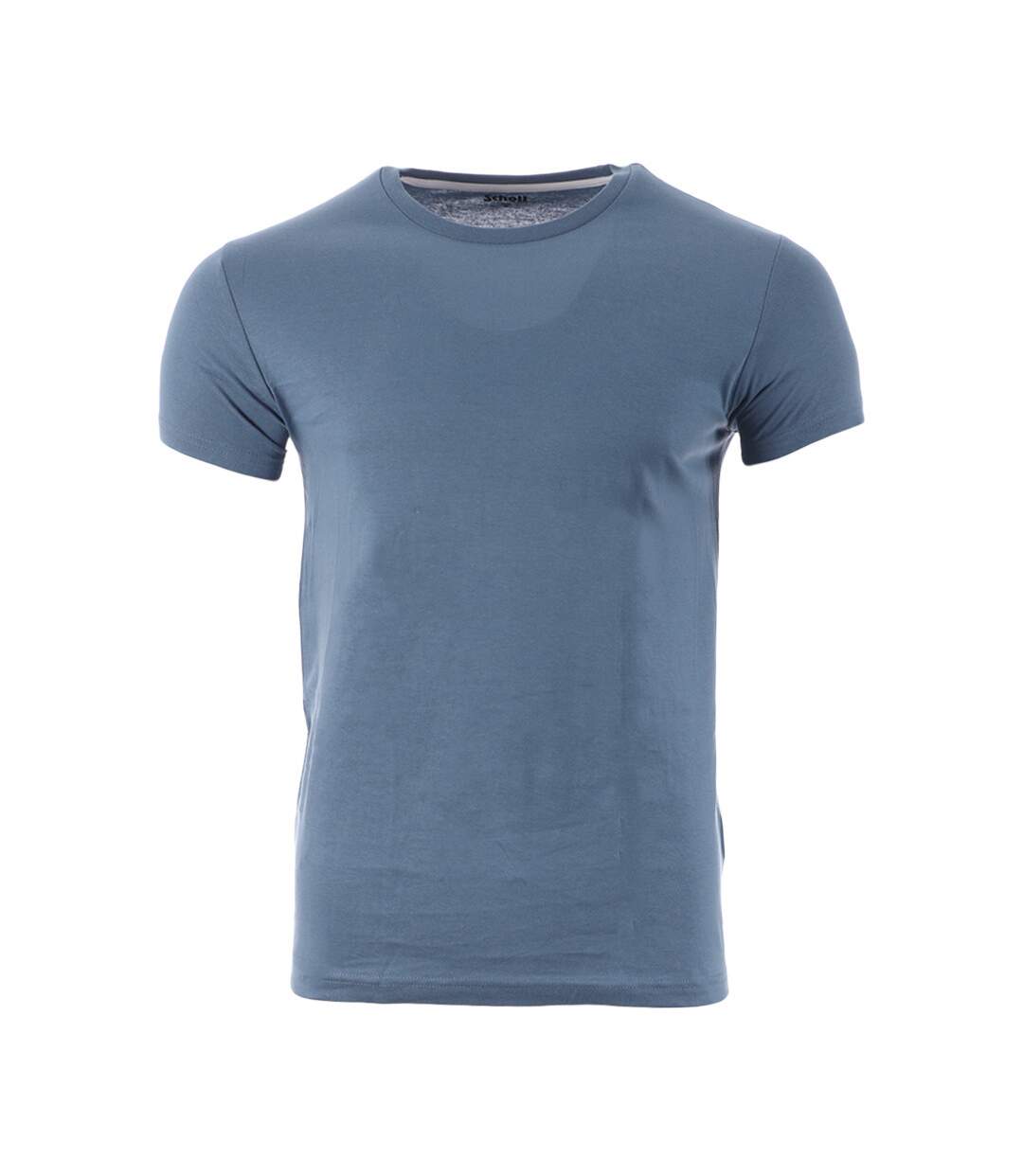 T-shirt Bleu Homme Schott Lloyd-1