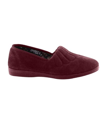 Zara chaussons larges femme vin Sleepers