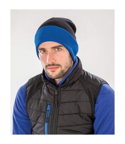 Bonnet Compass Adulte Noir Bleu Roi Result Genuine Recycled