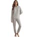 Tenue détente et intérieur pyjama pantalon sweat capuche BASIC P82 Selmark-1