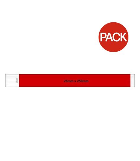 Pack of 10  Tyvek wristband 00 red Makero