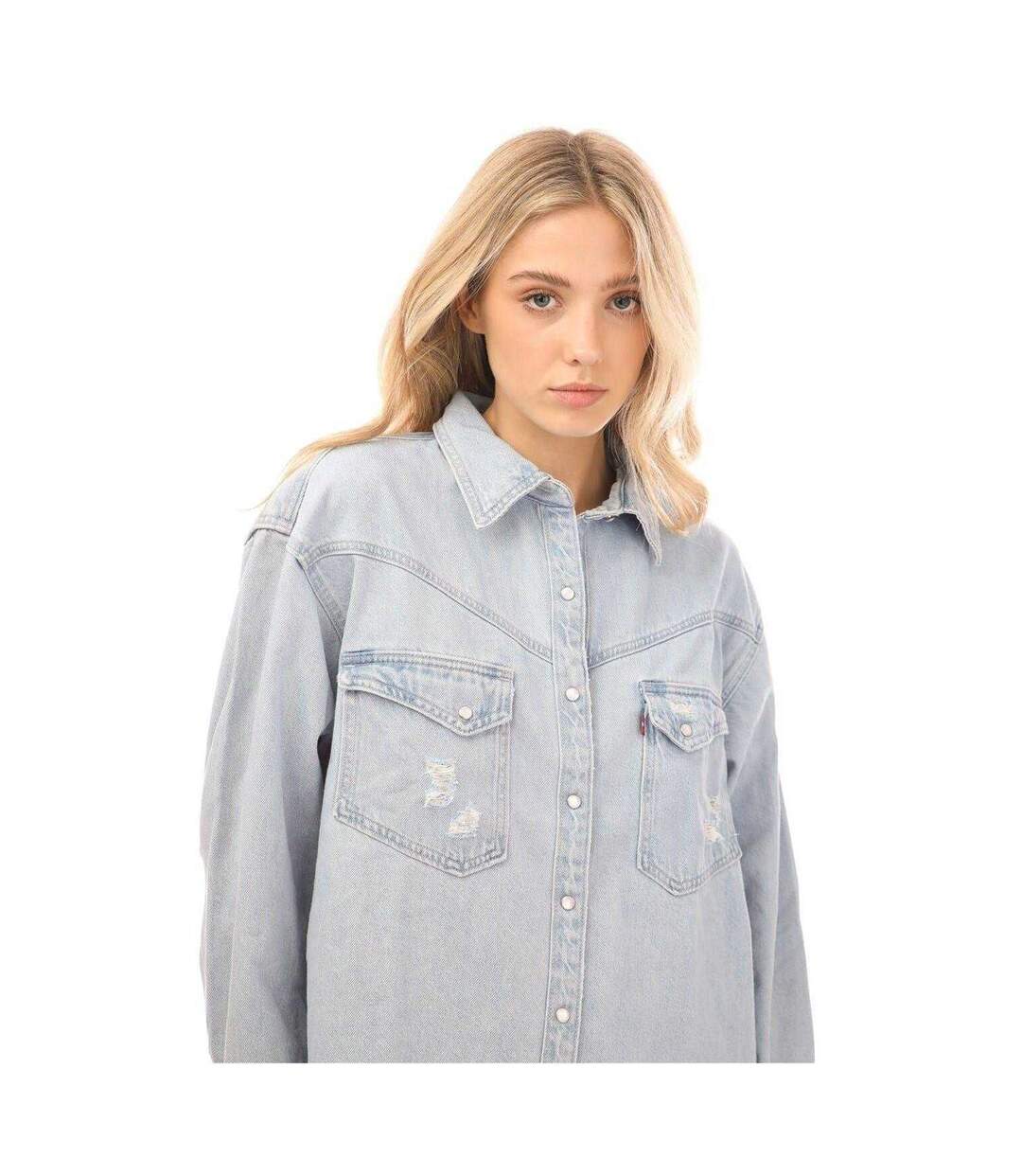 Chemise Dorsey Xl Femme Bleu Levis-3