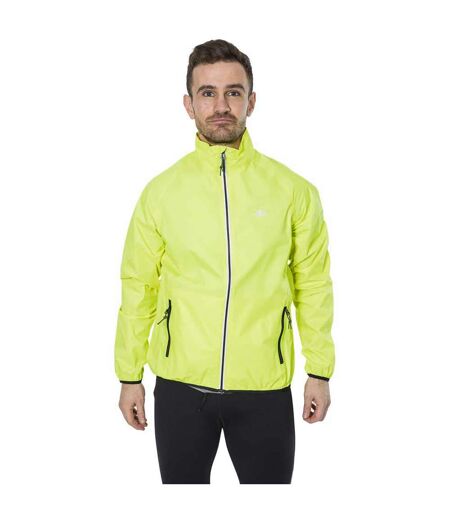 Trespass Mens Retract Hi-Vis Packaway Waterproof Jacket. (Hi Visibility Yellow) - UTTP4736
