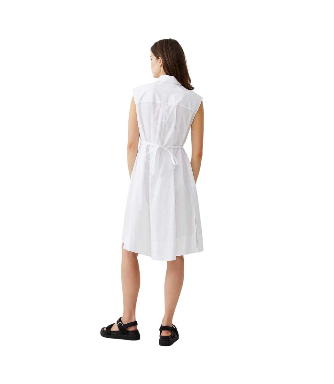Robe Chemise Sans Manches Rhodes Femme Blanc French Connection-3