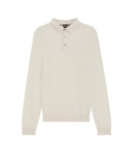 Polo Manches Longues Lanciomne Homme Blanc Boss