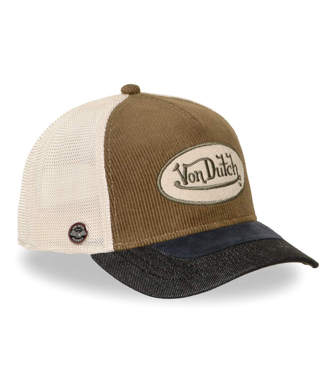 Casquette trucker filet premium avec patch et visière bimatière Shiel Vondutch-4