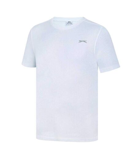 T-shirt Motif/style Logo 3d Homme Blanc Slazenger