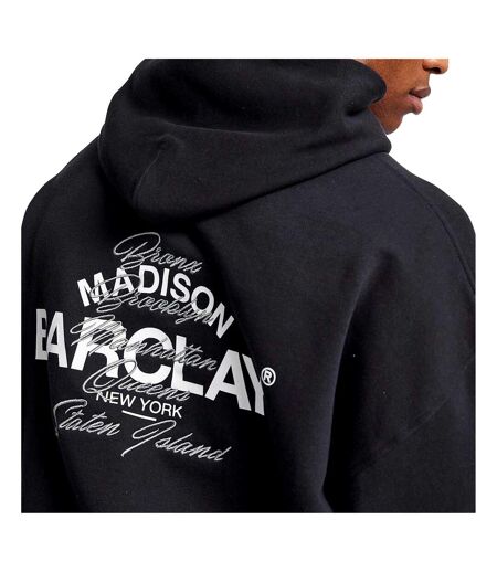 Sweat À Capuche Homme Noir Madison Barclay