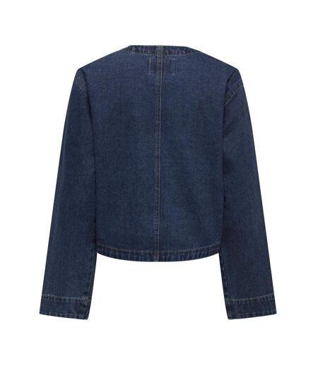 Veste en jean bleu foncé femme only palma