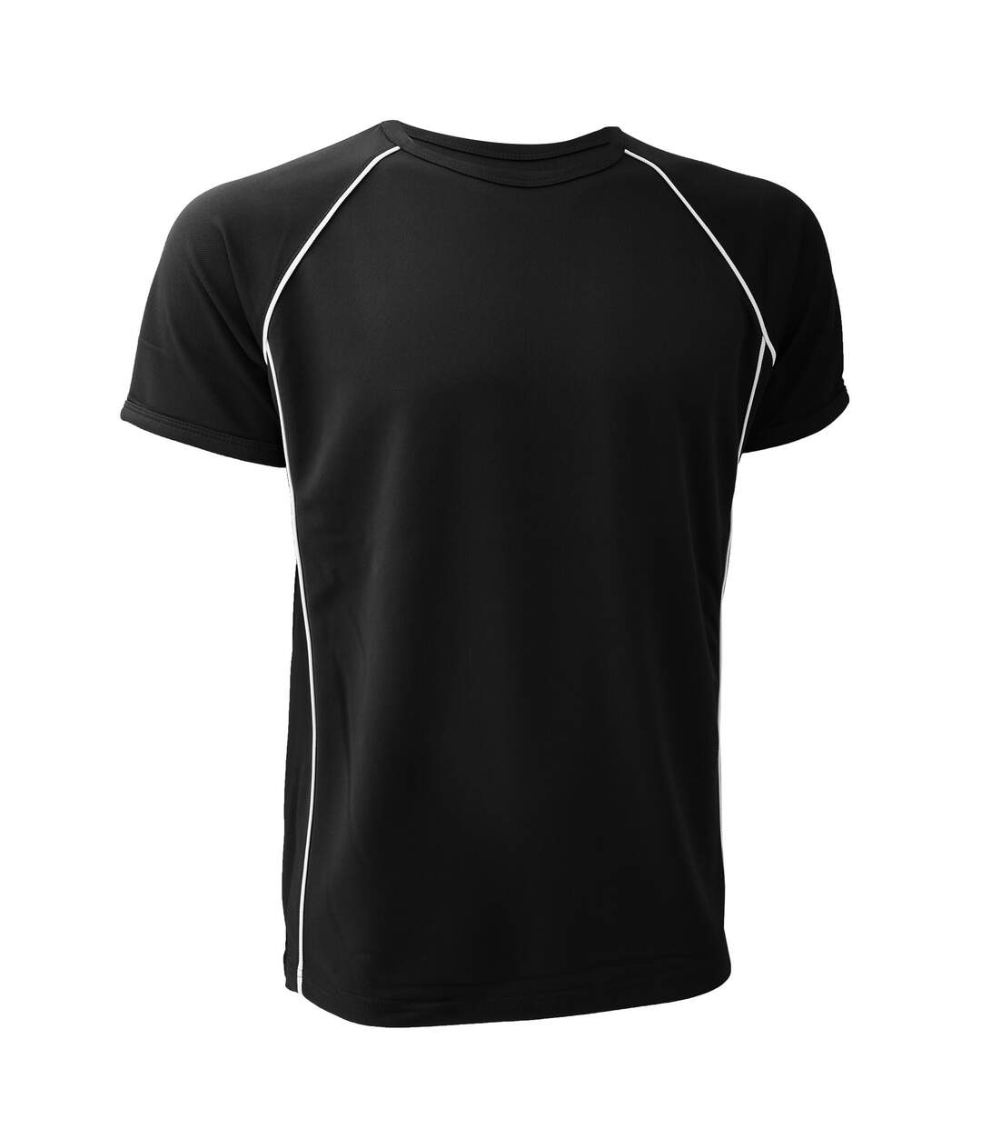 Finden & Hales Mens Coolplus Performance Sports T-Shirt (Black/White) - UTRW412