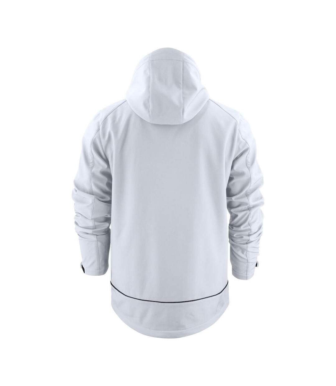 Veste Softshell Karting Homme Blanc Printer-2