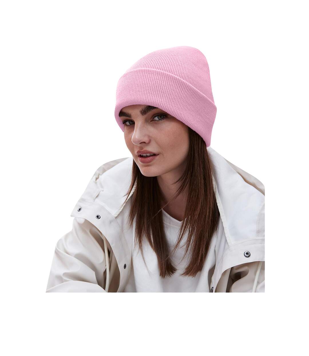 Bonnet À Manchettes Original Pour Adultes, Unisexe Rose Classique Beechfield-2