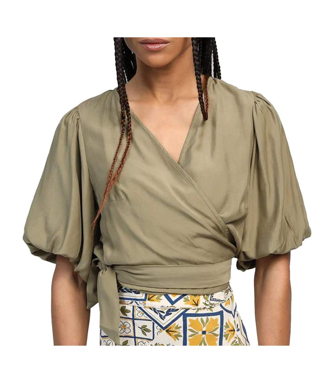 Blouse kaki femme an'ge koma-1