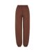 Bas De Jogging Duveteux Pour Femmes/femmes Brun Chocolat Build Your Brand-1