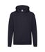 Sweat À Capuche Premium Homme Bleu Marine Sombre Fruit Of The Loom-1