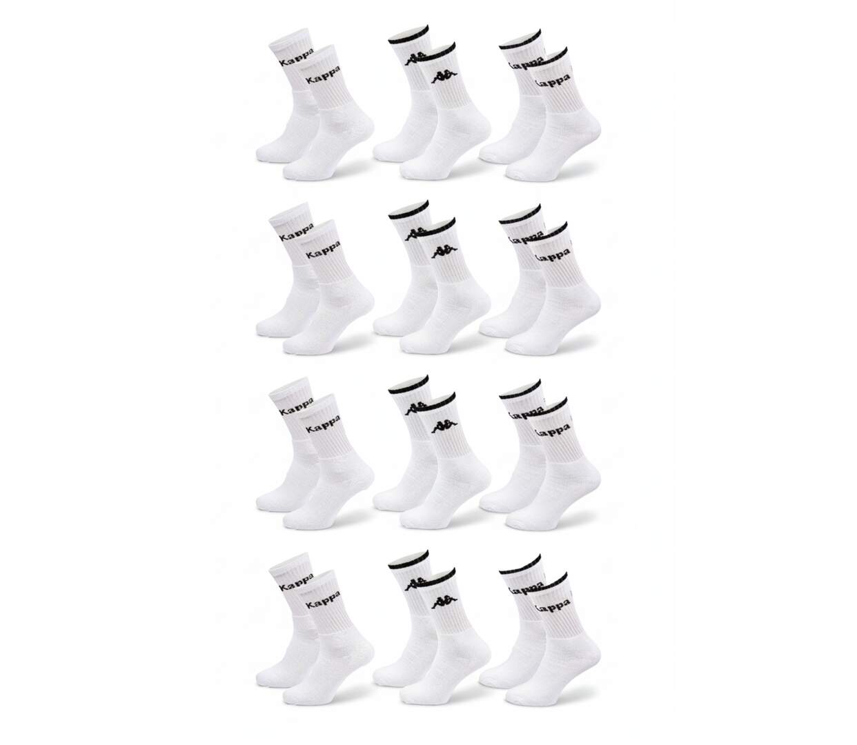 Chaussettes SPORT KAPPA CREW - Pack de 12 Paires-1