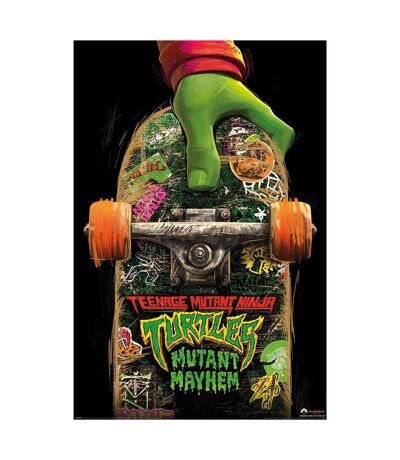 Teenage Mutant Ninja Turtles: Mutant Mayhem - Poster (Noir / Vert) (91 cm x 61 cm) - UTPM6743