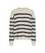 Pull bleu/blanc femme pieces klara-1