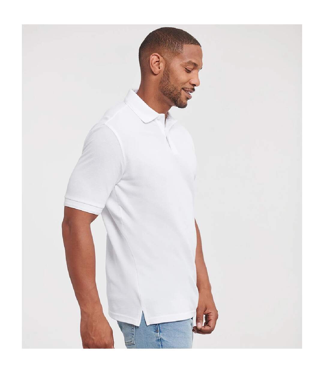 Polo Homme Blanc Russell-4