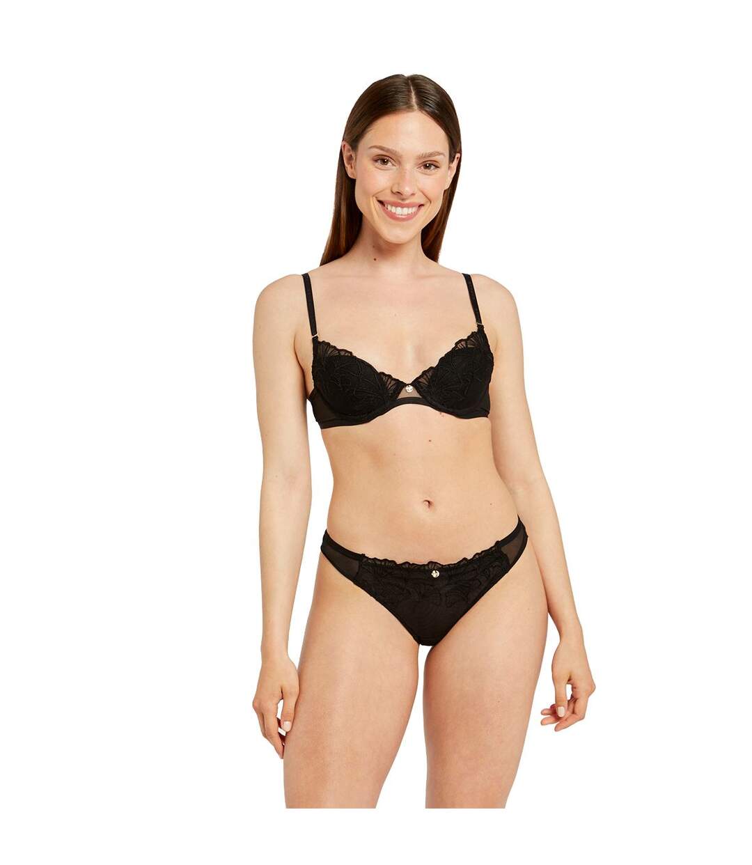 Soutien-gorge ampliforme coque moulée noir Maud-3