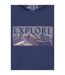 T-shirt Régulier Femme  Explore Coton Anti-uv Bleu Marine Mountain Warehouse-4