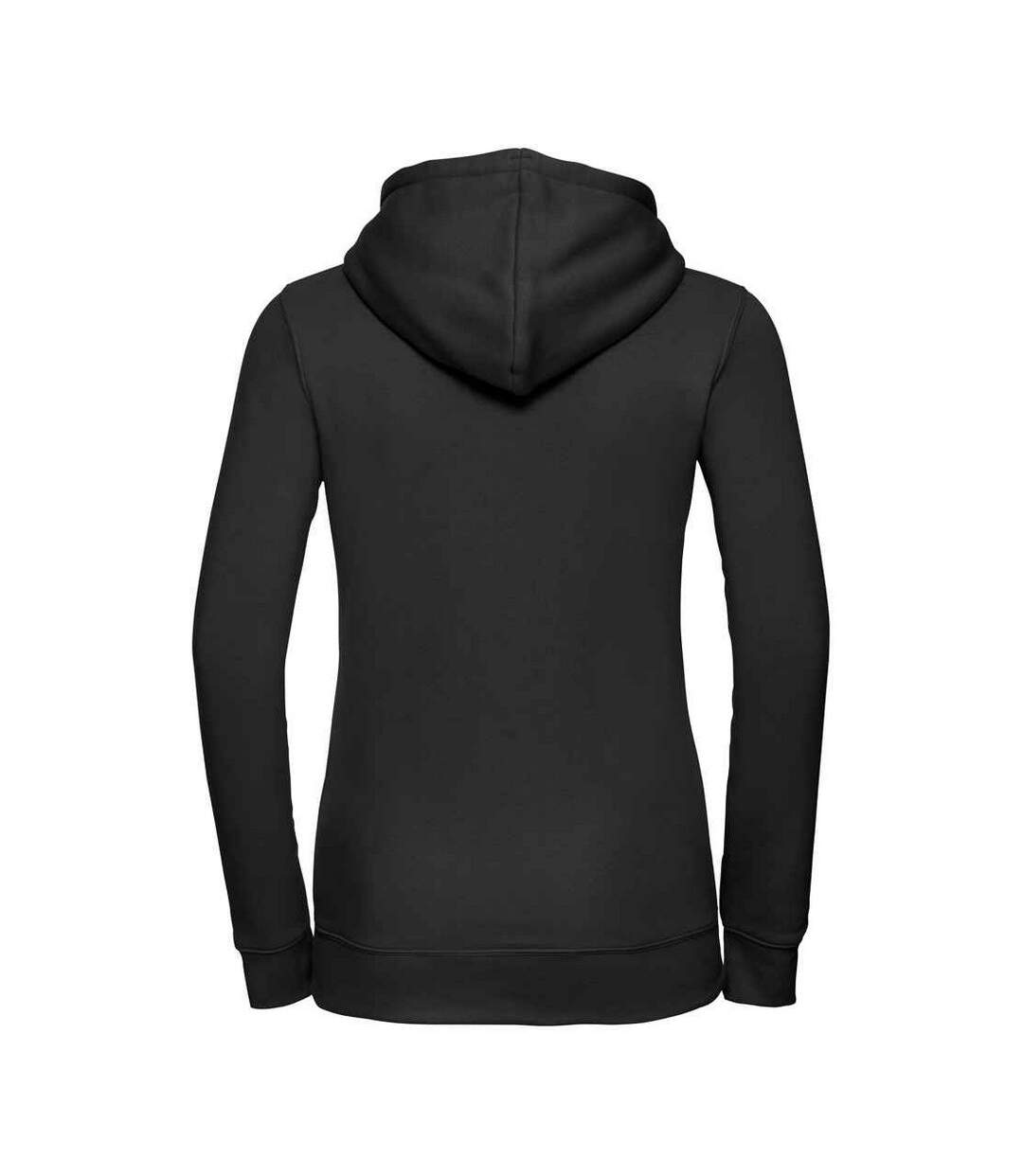 Womens/ladies authentic hoodie black Russell