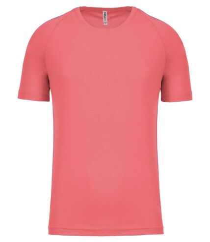 T-shirt sport - Running - Homme - PA438 - orange corail