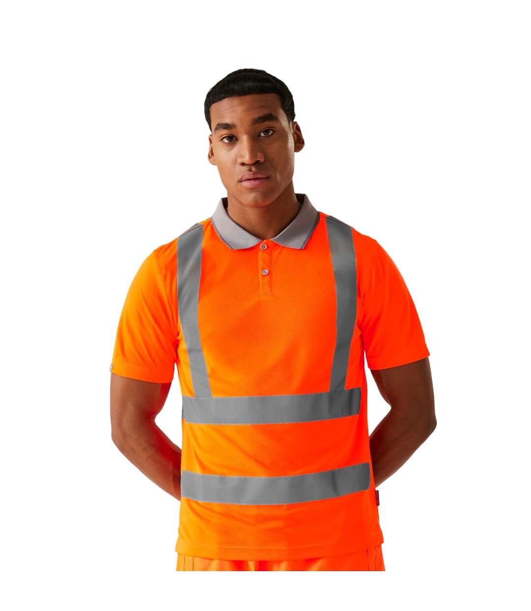 Mens pro hi-vis polo shirt orange Regatta-3