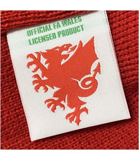 Knitted Beanie Red FA Wales