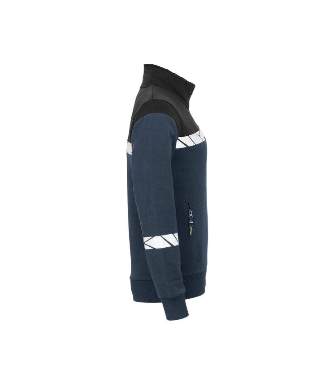 Womens/ladies Progression 7105 Reflective Sweatshirt Navy Black Projob-4