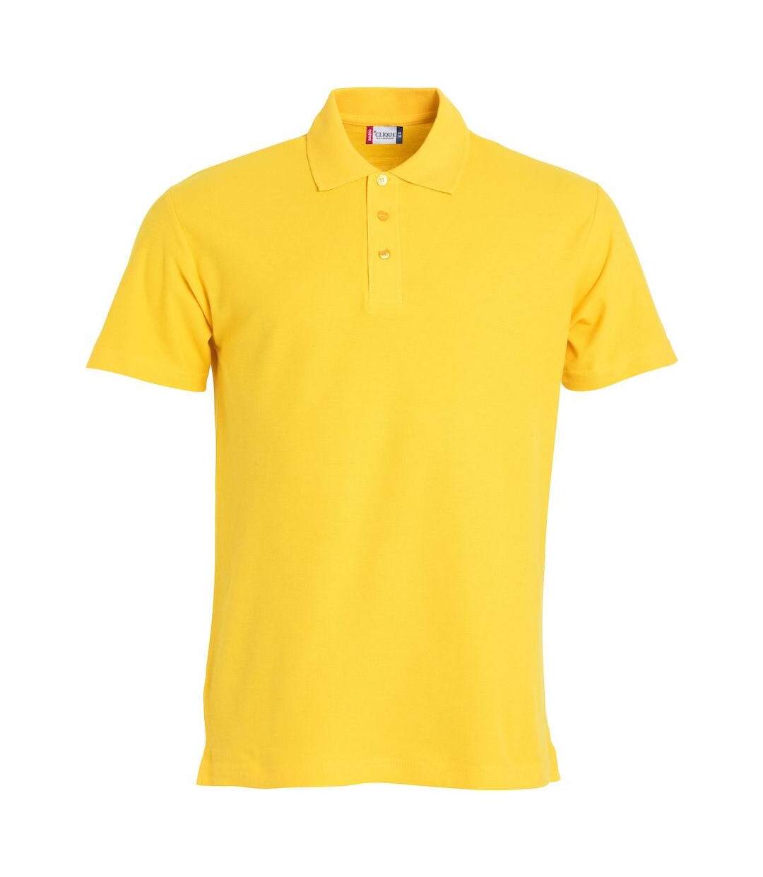 Polo Basic Homme Citron Clique-1