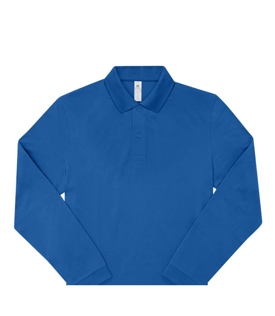 Mens My Long-sleeved Polo Shirt Royal Blue B&C-2