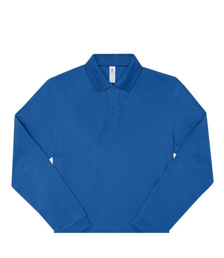 Mens My Long-sleeved Polo Shirt Royal Blue B&C