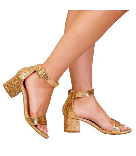 Sandales Femme Jaune Or Where´s That From