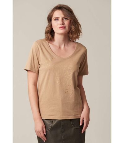 T-shirt femme classique avec imprimé brillant VENUS