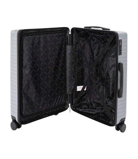Valise Voyage Motif/style Côtelé 56 Cm X 36 Cm X 23 Cm Argenté Linea