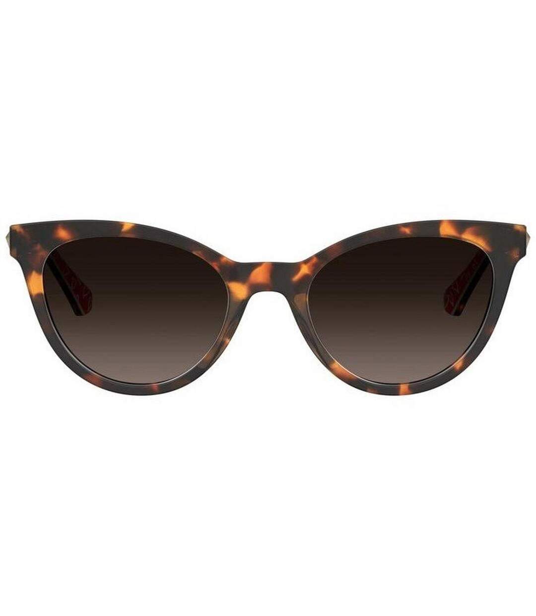 Lunettes De Soleil Motif/style Cœur Femme 52 Cm Marron Sombre Love Moschino-2